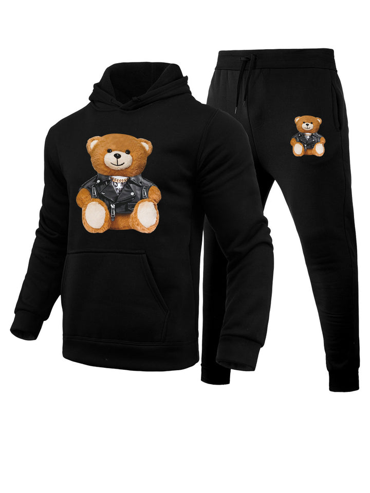 Women's sports set with creative bear pattern and fashionable cut Lune London