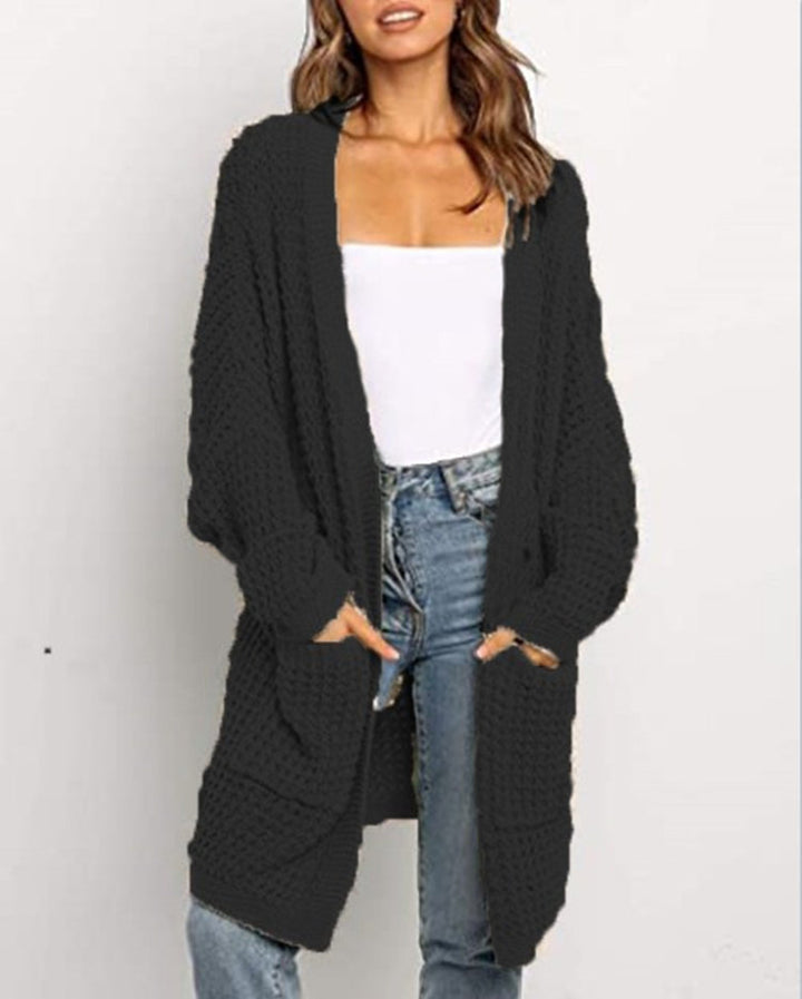 Cardigan en tricot épais pour femmes avec poches pratiques et coupe ample Chic & Stil