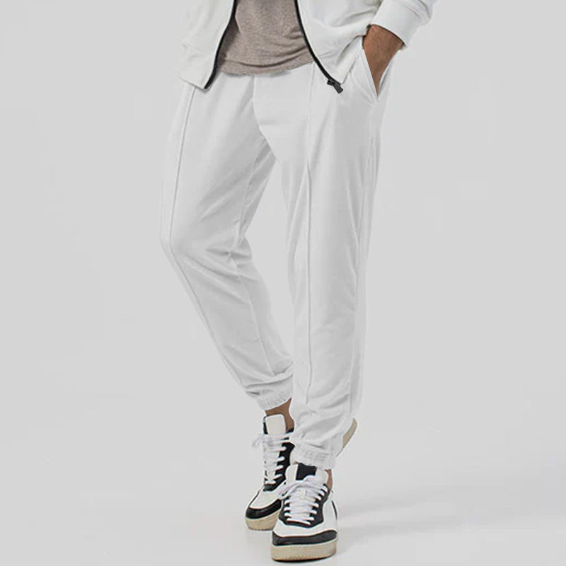 Men's leisure pants set with elastic waistband and breathable properties Chic and style