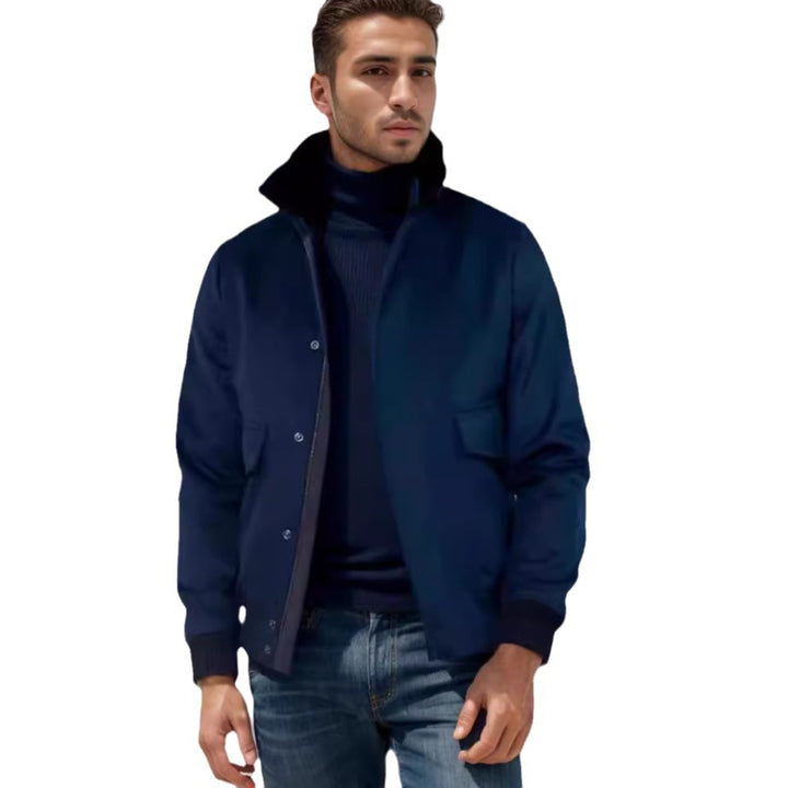 Modern casual jacket for men with high collar Lune London