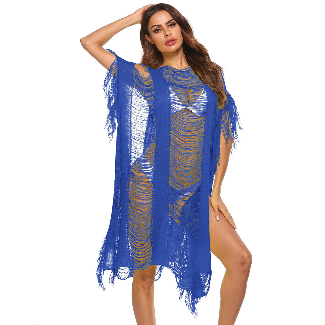Ladies Bohemian Chic Fringe Cover-up Kaftan Lune London