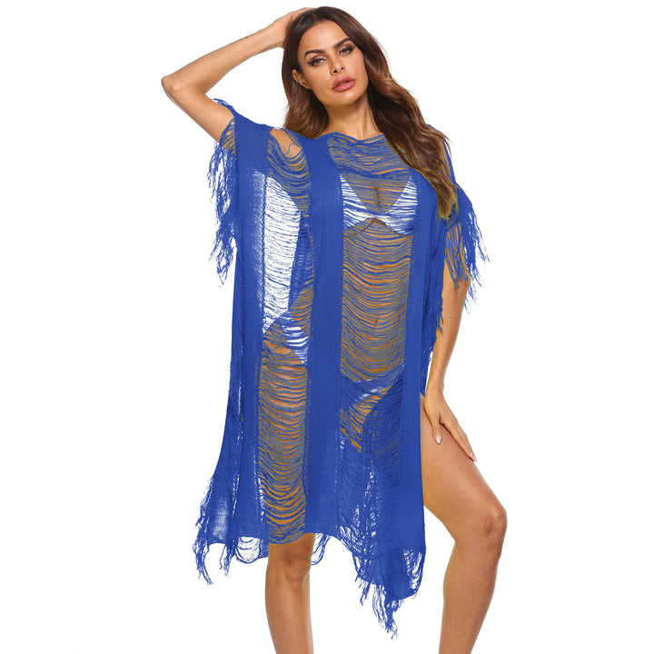 Ladies Bohemian Chic Fringe Cover-up Kaftan Lune London