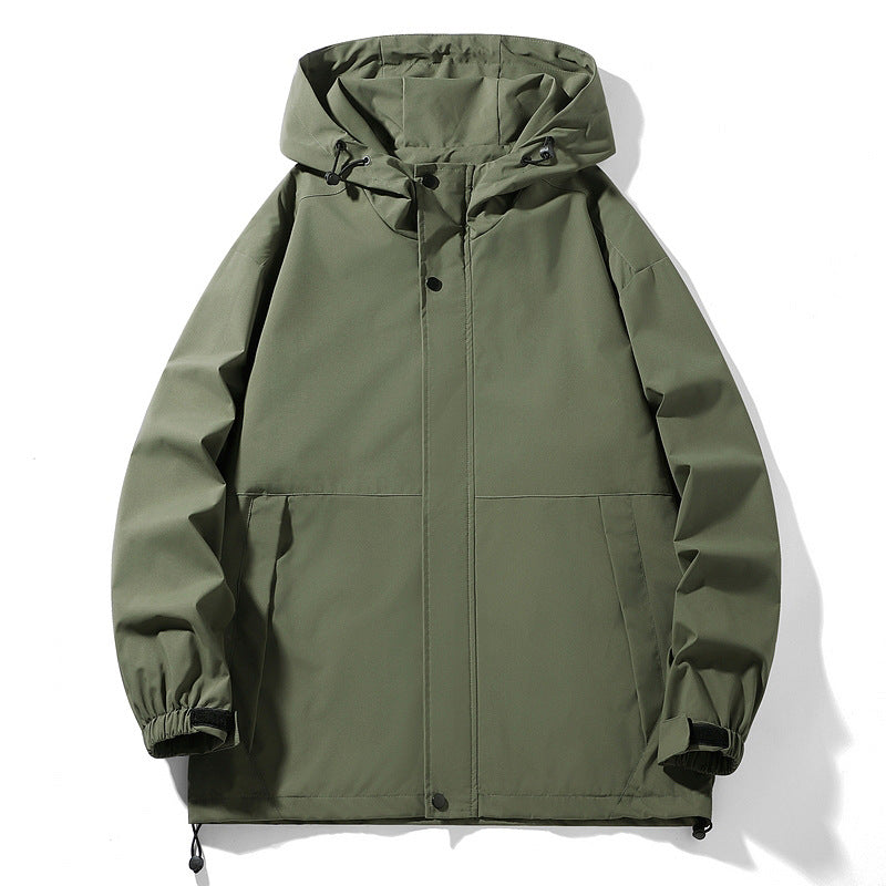 Men's waterproof transition jacket with adjustable hood and practical pockets Lune London
