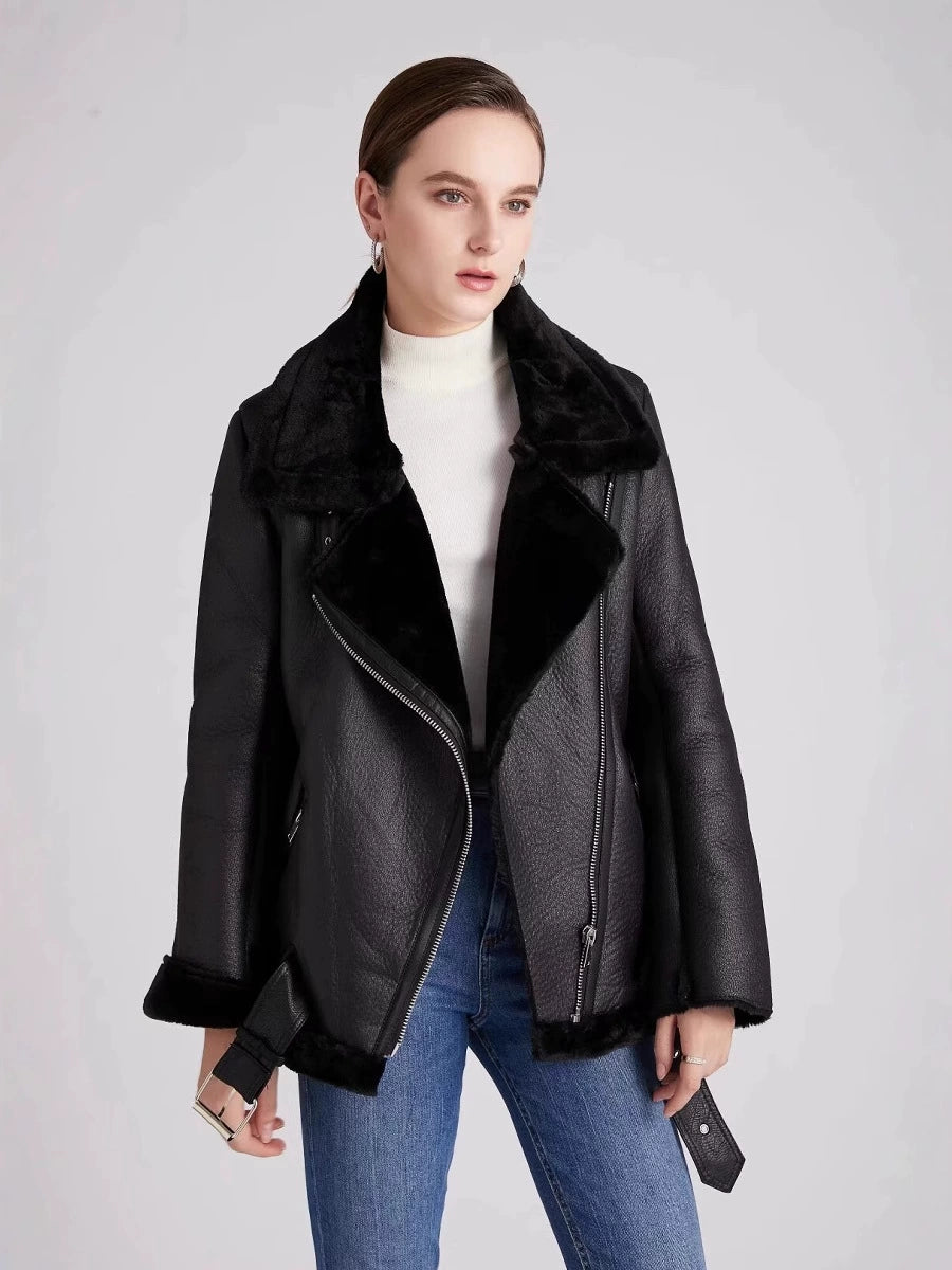 Lune London | Belted soft fleece jacket