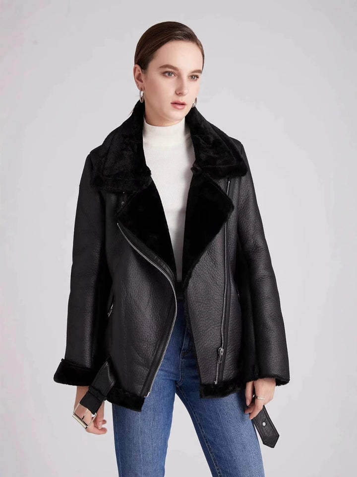 Lune London | Belted soft fleece jacket