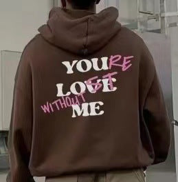 Women Oversized Hoodie with Inspirational Print Lune London