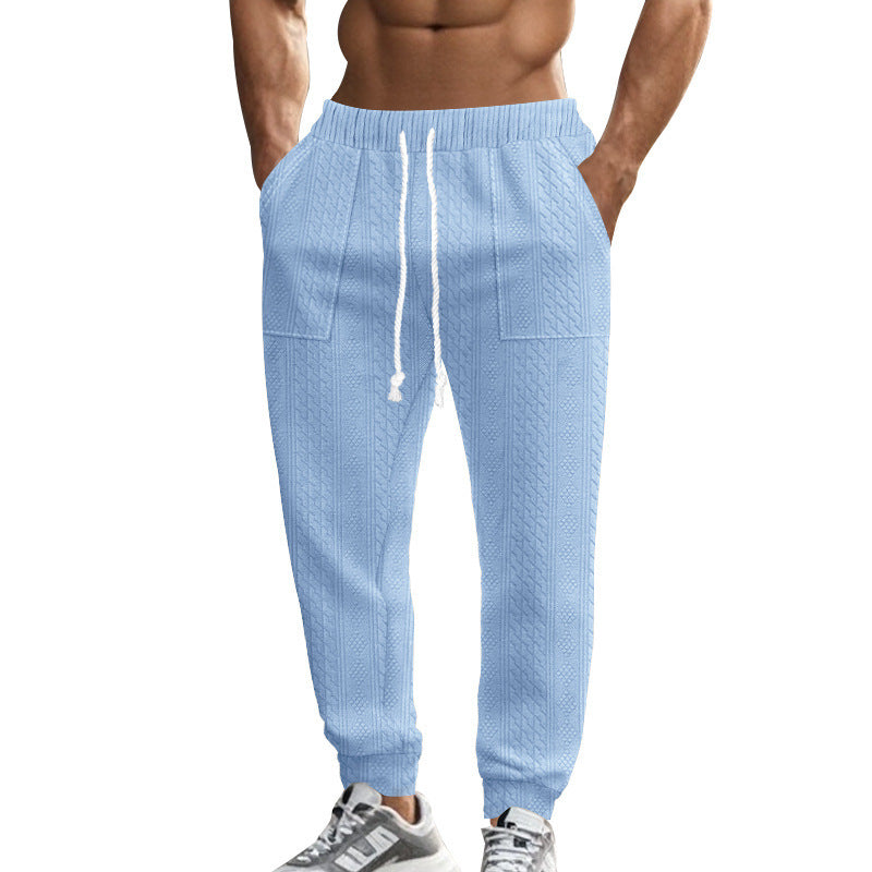 Men's leisure pants with a structured design and practical side pockets Lune London