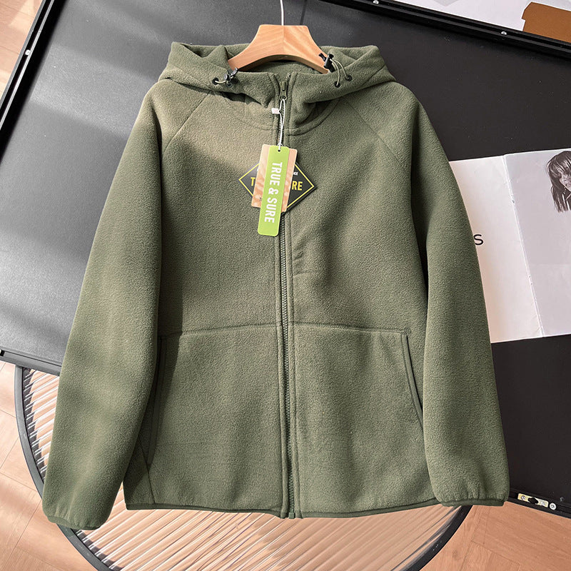 Veste en polaire pour femmes avec col haut et poches latérales pratiques Chic & Stil