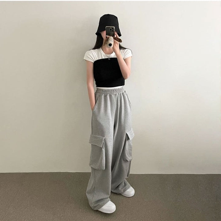 Pantalons décontractés amples pour femmes avec grandes poches Chic & Stil
