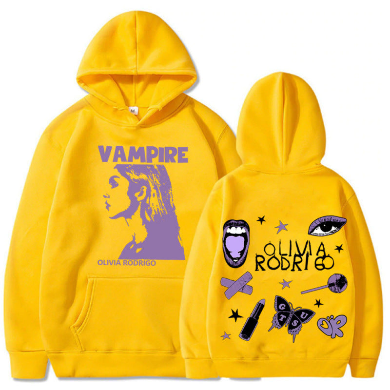 Women's hoodie with artistic vampire print and oversized fit Lune London