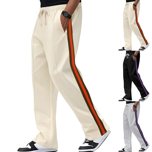 Sport leisure pants for men with side stripes and an elastic waistband Lune London