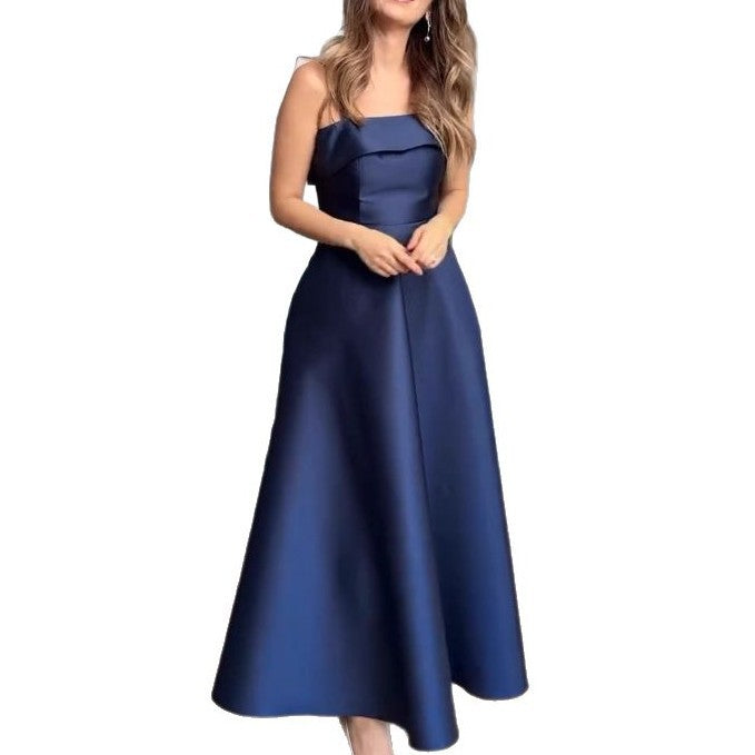 Elegant evening dress for women with a strapless design and a voluminous skirt Lune London