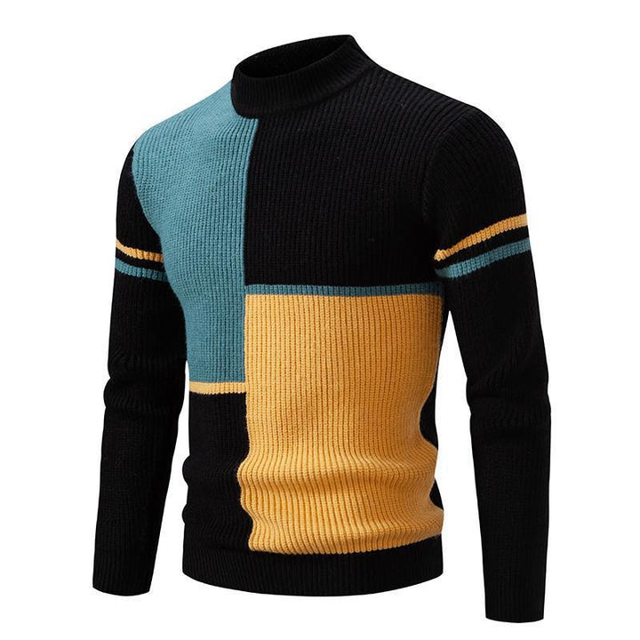 Trendy turtleneck sweater for men with graphic cable pattern Lune London 1758205596