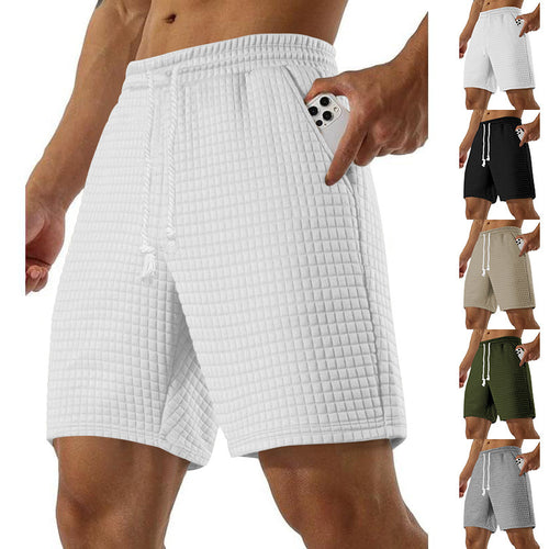 Men's sports shorts in breathable material with practical side pockets Lune London