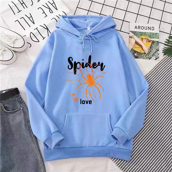 Women's hoodie with creative spider design Chic & Stil