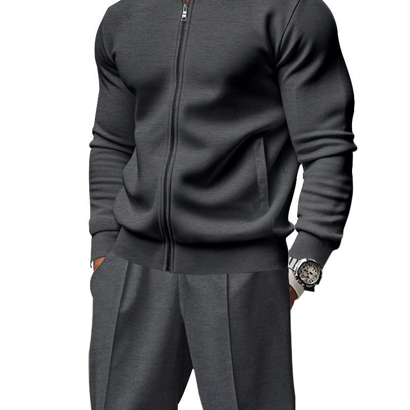 Sporty hoodie jacket for men with zipper and matching training pants Lune London