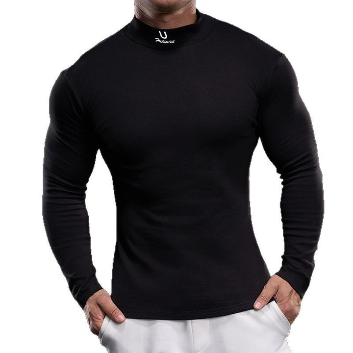 Men's high-quality functional T-shirt with high collar Lune London