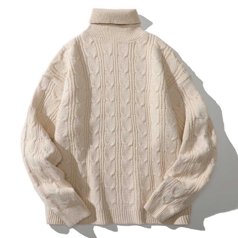 Knit sweater for women with high collar Lune London