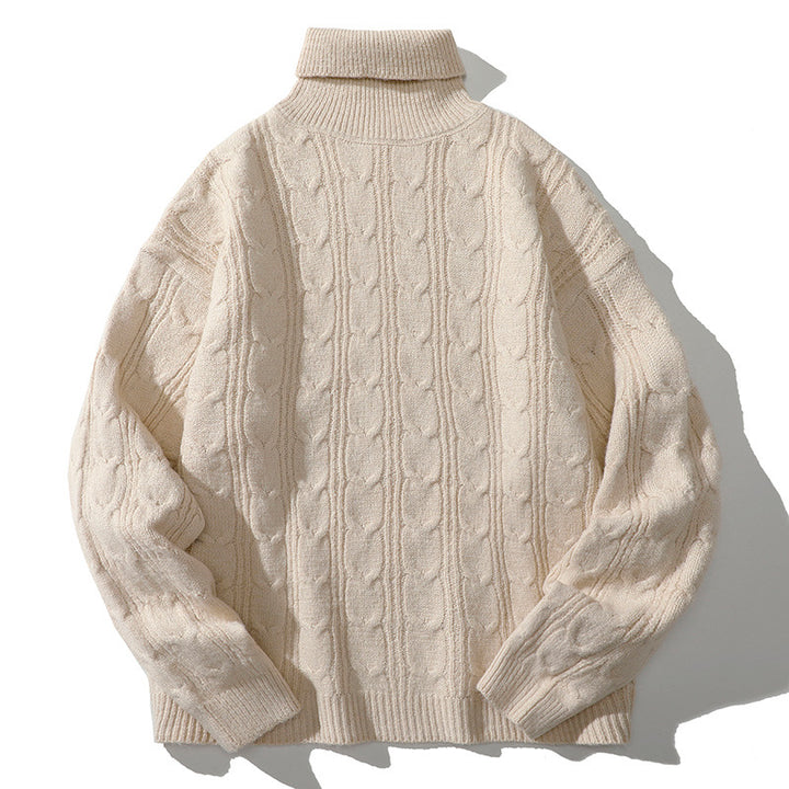 Knit sweater for women with high collar Lune London