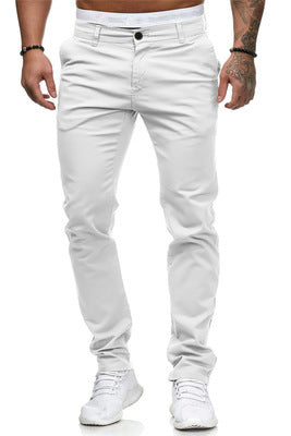 Modern chino pants for men with elastic waistband and slim fit Chic und Stil