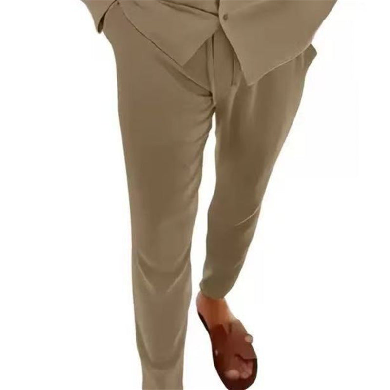 Chic and Stylish elegant casual pants for women with a modern fit and an elastic waistband