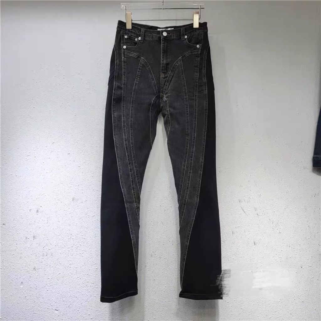 Jeans taille haute à la mode pour femmes avec fentes latérales Chic & Stil