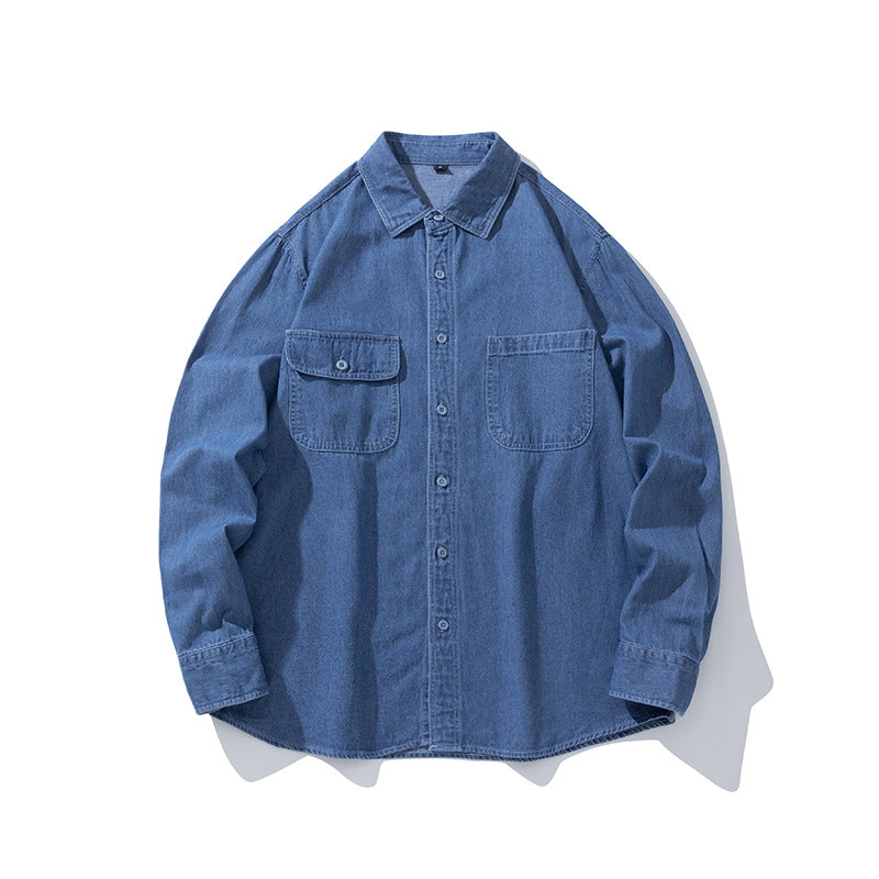 Casual denim shirt for women with pockets and button placket Lune London