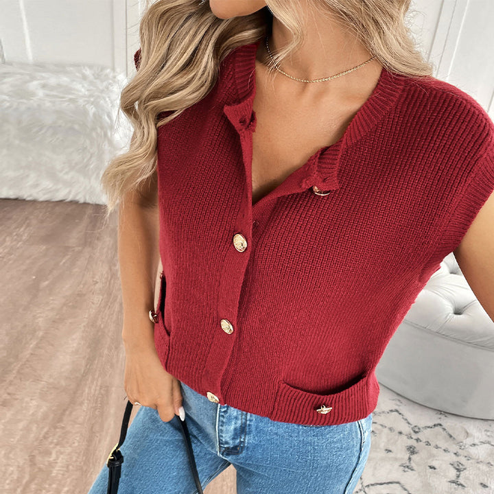 Knit cardigan for women with button details Lune London