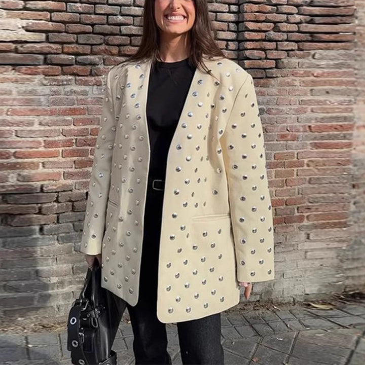 Oversized blazer for women with luxurious applications Lune London
