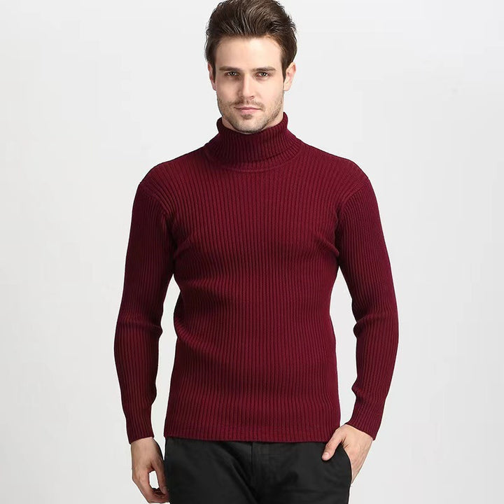 Women’s turtleneck sweater with an elegant ribbed structure Lune London