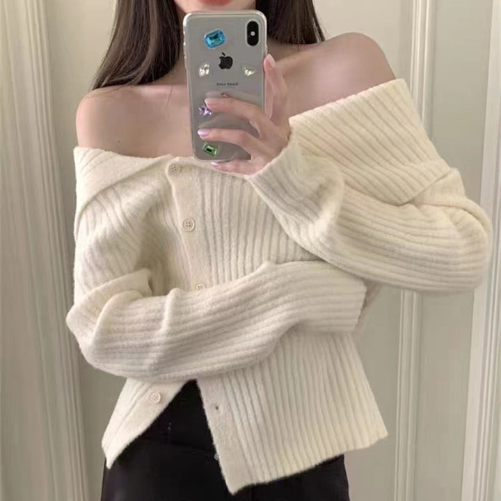 Cardigan féminin en fine maille avec col tendance Chic & Stil