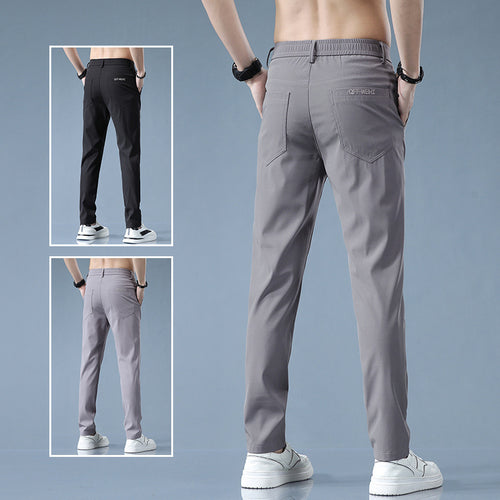 Pantalon décontracté pour hommes avec taille élastique et poches pratiques Lune London