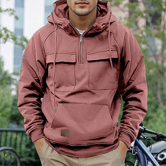 Trendy hooded jacket for men with practical pockets Lune London