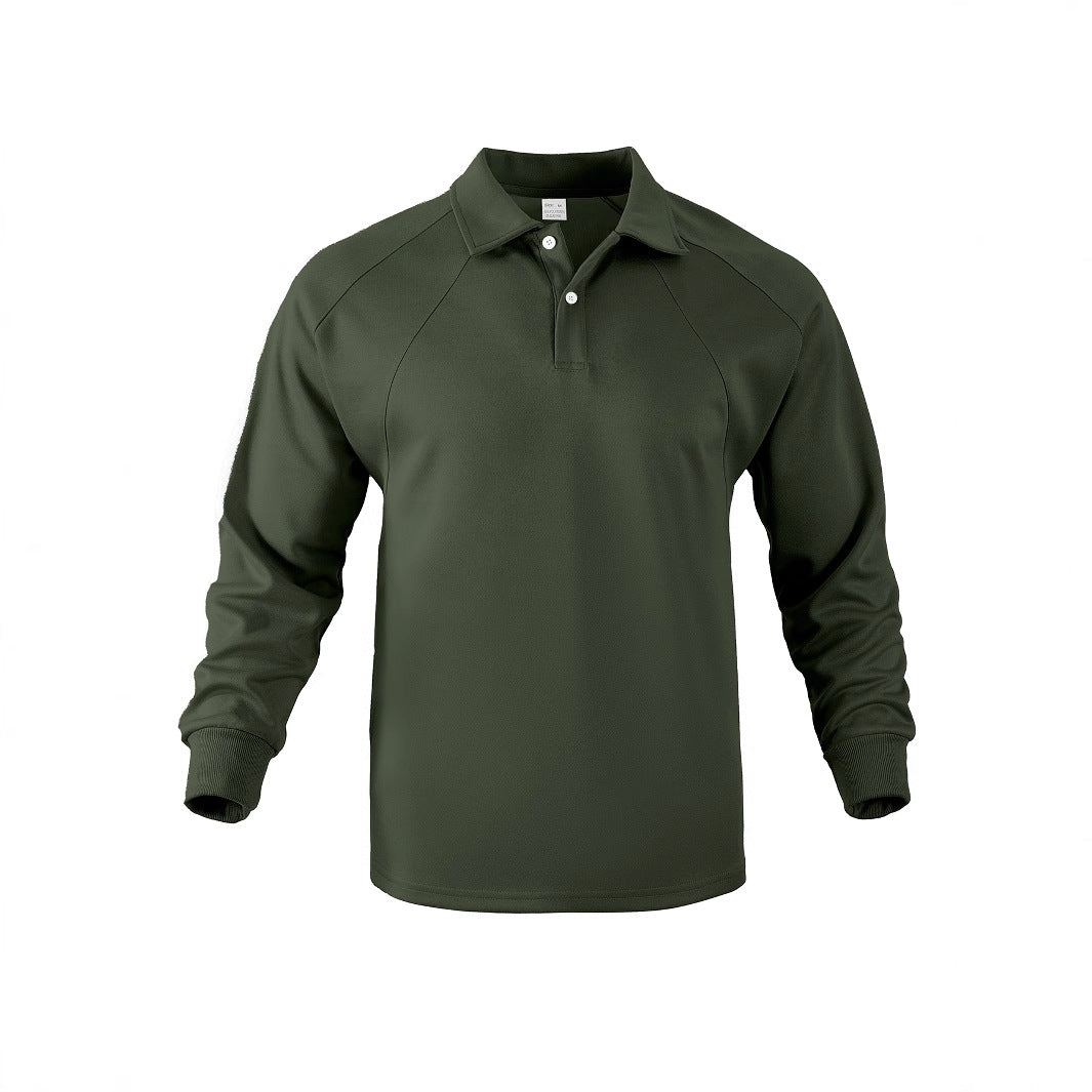 Long sleeve polo shirt for men in breathable material Lune London