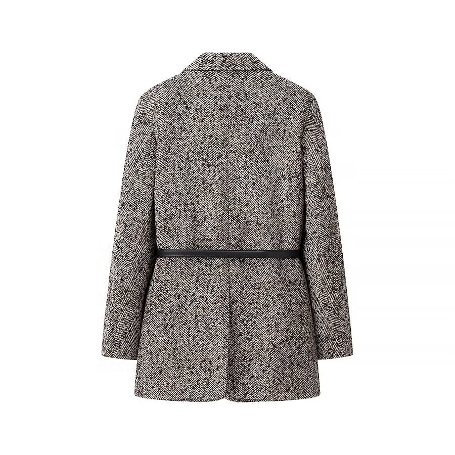 Ladies Elegant Wool Jacket with Waist Belt Lune London