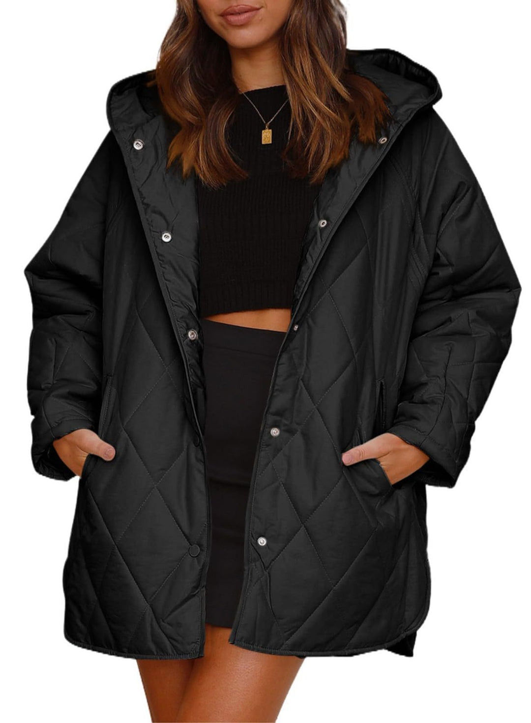 Veste d'hiver matelassée pour femmes avec capuche Chic und Stil