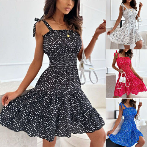 Summer mini dress for women with layers and adjustable straps Lune London