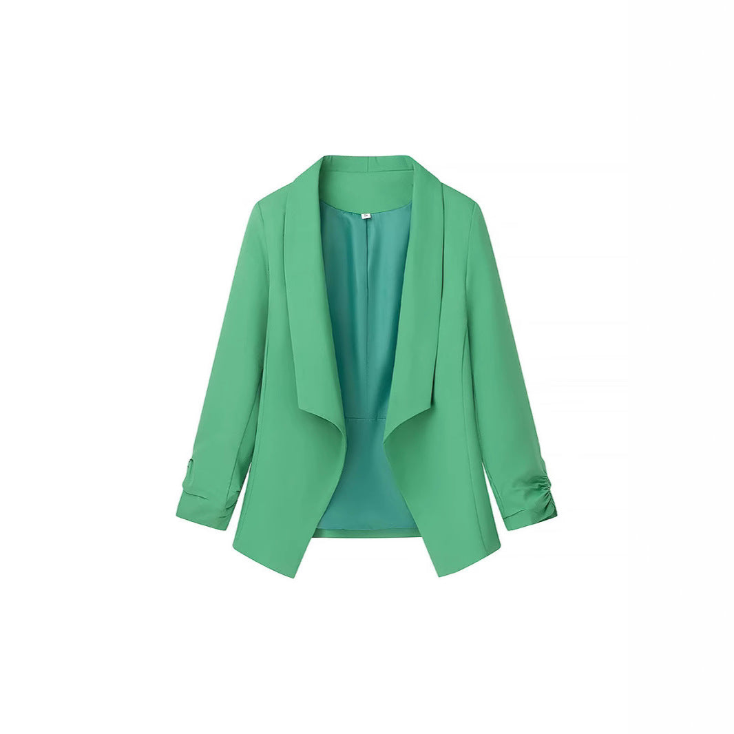 Dames Veste Blazer Élégante avec Coupe Décontractée et Manches Basses Chic & Stil
