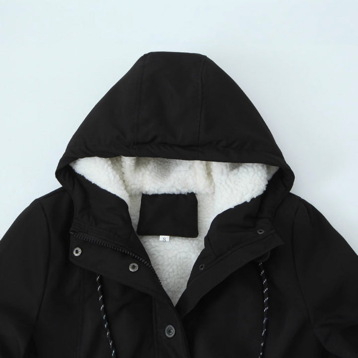 Ladies winter coat with soft inner lining Lune London