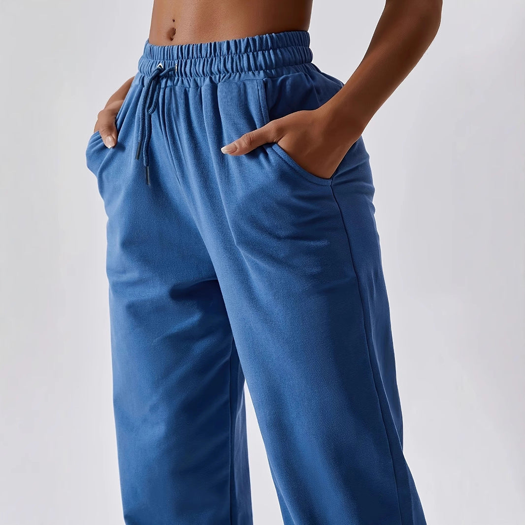 Comfortable fleece jogging pants for ladies with elastic waistband Lune London