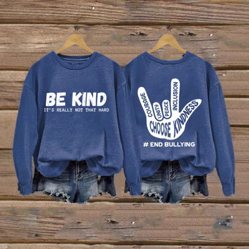 Sweatshirt pour femmes avec message positif et design créatif à la main Chic & Stil