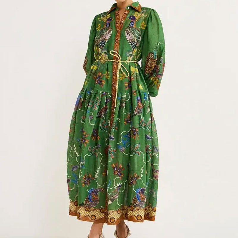 Robe maxi pour femmes avec un design de broderie élaboré Chic & Stil