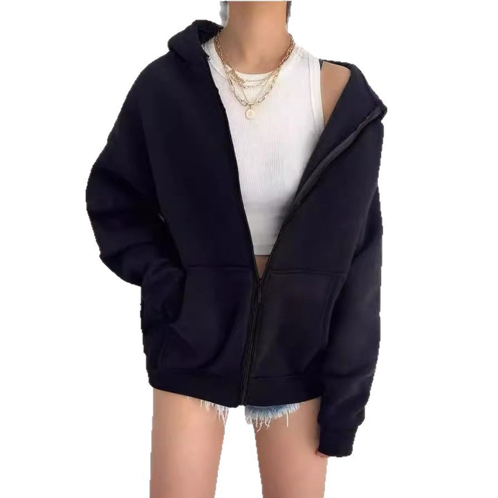 Women's hooded jacket with full zip and large pockets Lune London