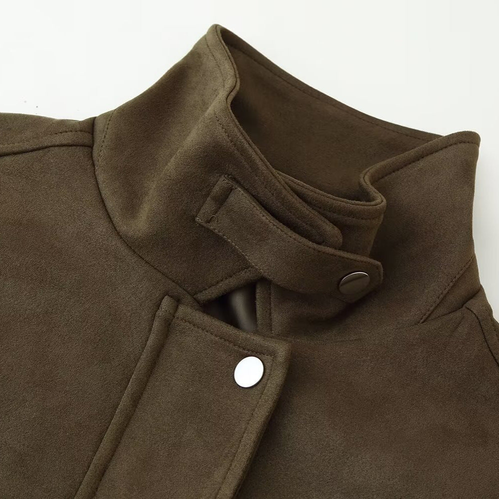 Fashion short jacket for women with practical flap pockets Lune London
