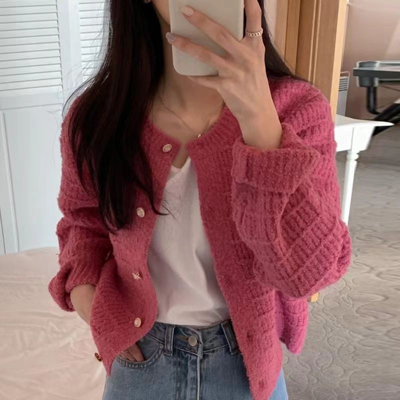 Cardigan côtelé pour femme avec détails de boutons Chic & Stil