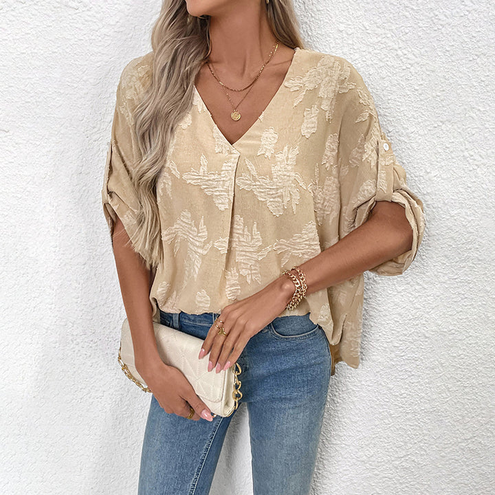 Casual textured blouse for women Lune London