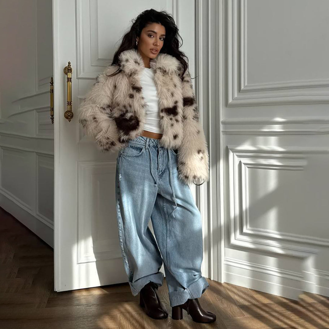 Women High Quality Faux Fur Jacket Lune London