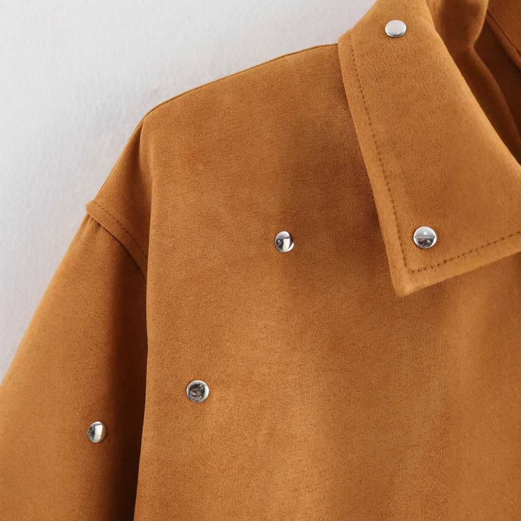 Ladies Fashionable Short Jacket with Studs Lune London