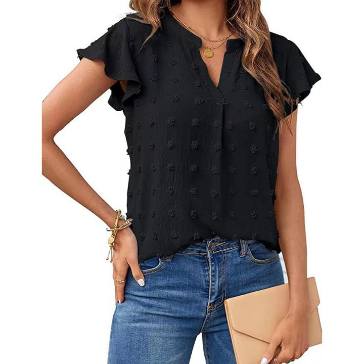 Women structured hoodie sleeve blouse Lune London