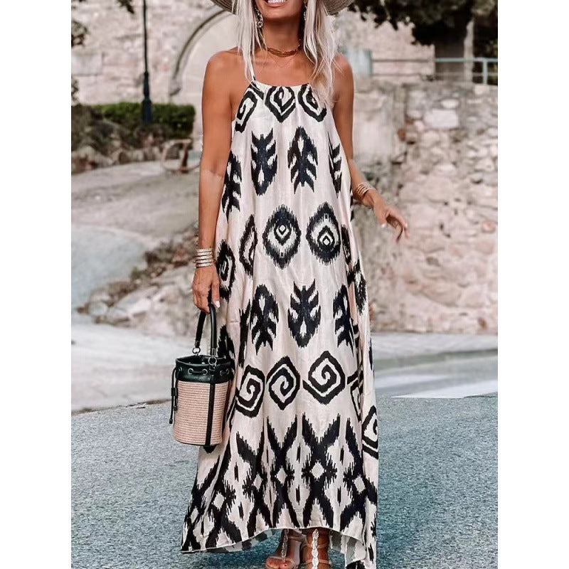 Lune London Bohemian Printed Maxi Dress for Women